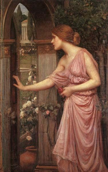 John William Waterhouse Psyche Opening the Door into Cupid Garden china oil painting image